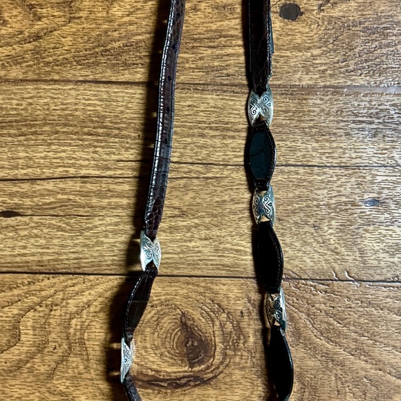 Brighton • Medium (30) • Brown Leather • Silver Buckle • Dangle Heart • Belt - Picture 13 of 16